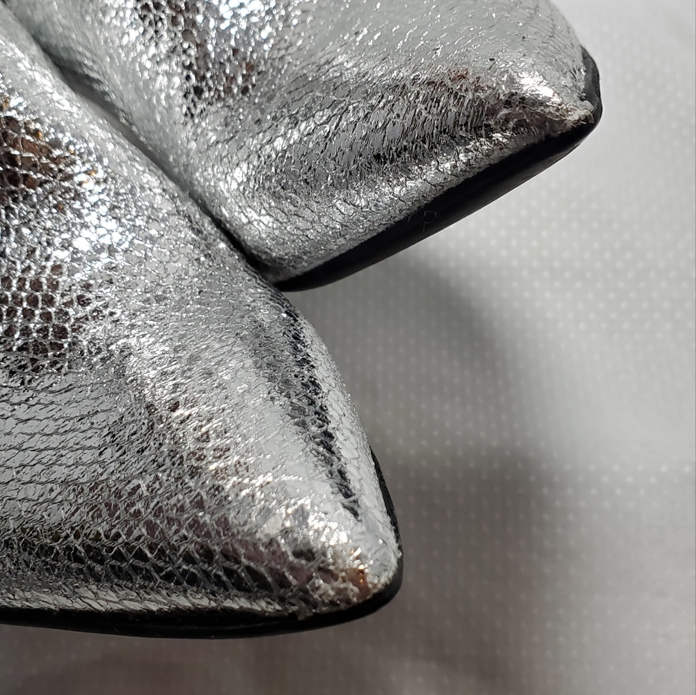 Guess Silver Ankle Boots - Picture 9 of 9